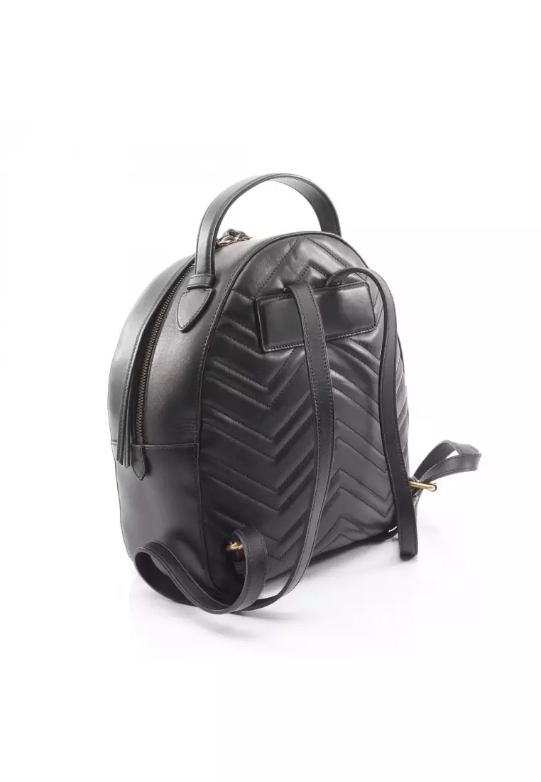 Buy Gucci Pre-Loved Gucci GG Marmont Backpack rucksack  display picture 3