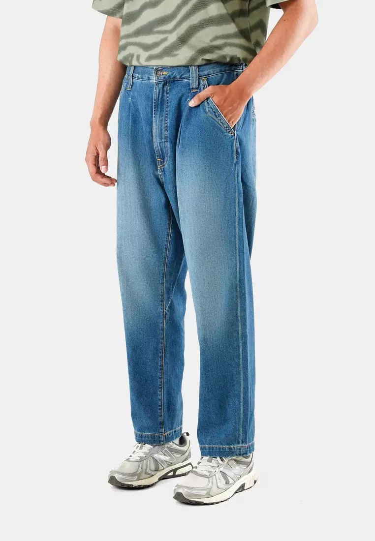 Men's Jeans Loose Fit Blue Wash Bennet C090823