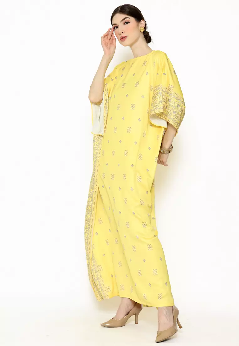 Kanzi Exclusive Short Sleeve Songket Kaftan