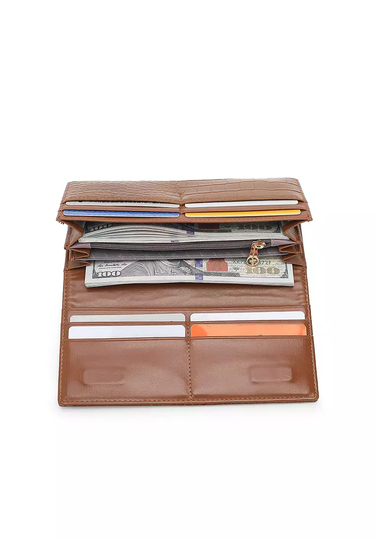 Women's Long Purse / Wallet - Brown