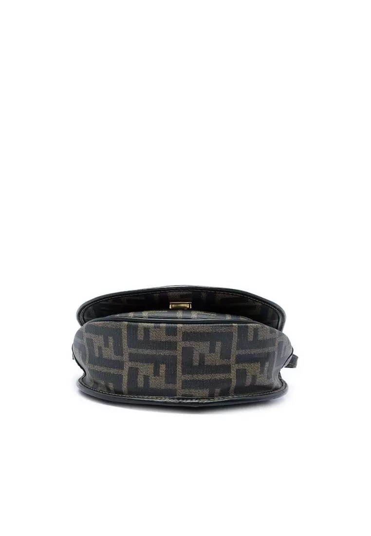 Pre-Loved Fendi Zucca Canvas Crossbody