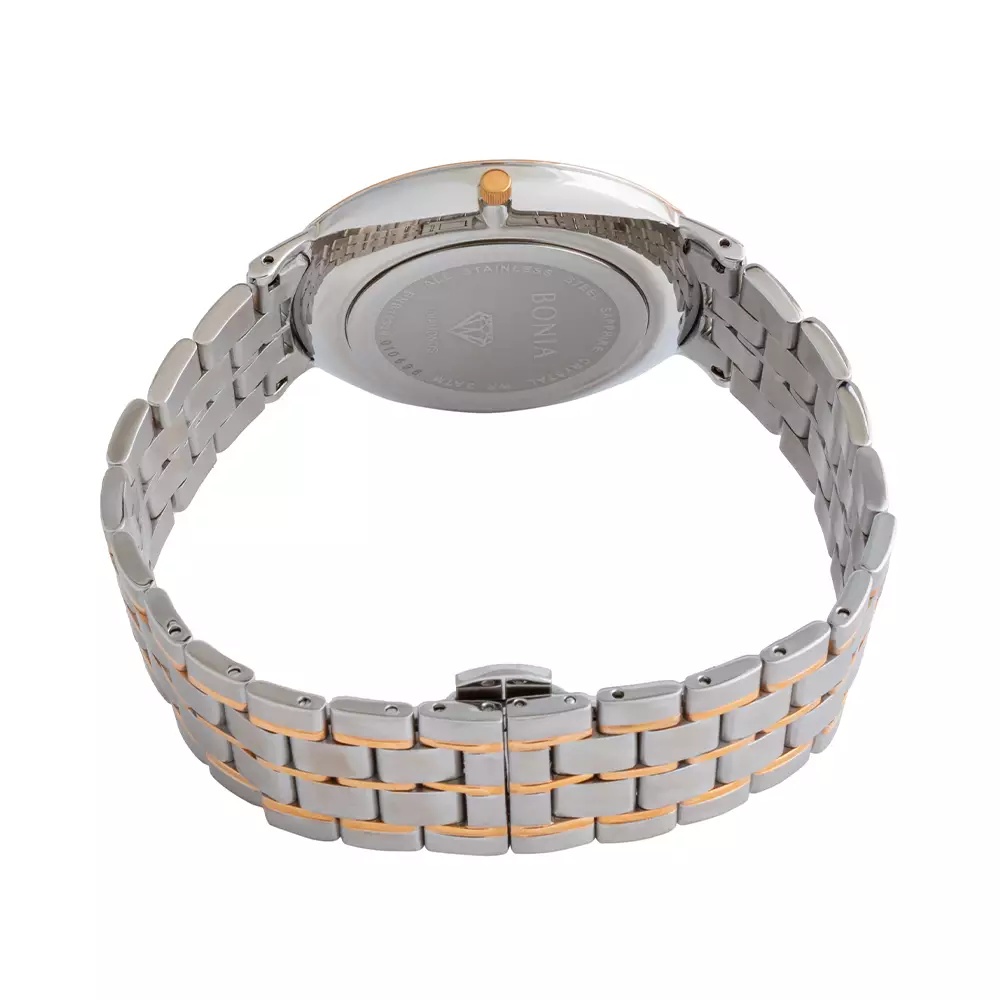 Jam Tangan Pria Bonia Black Dial Analog B10320-1637 Original