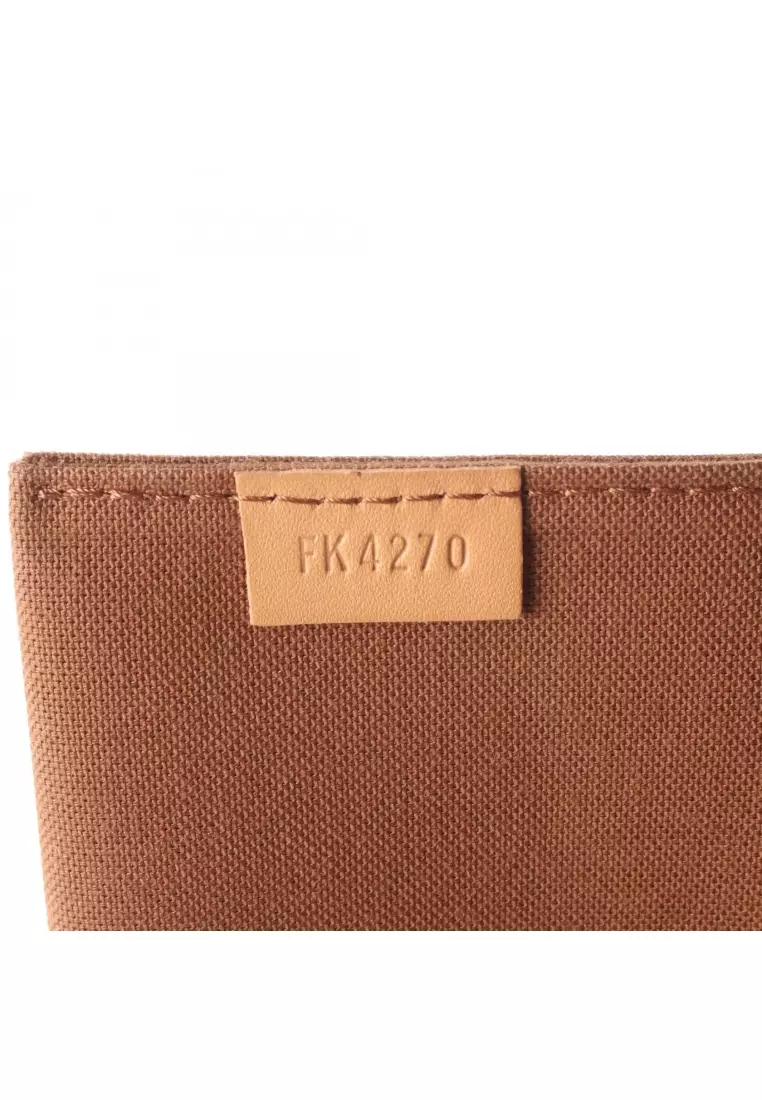 Pre-Loved Louis Vuitton Petite Sac Plat monogram Handbag PVC leather Brown 2WAY