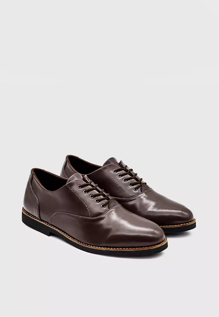 Dembele Brown Derby Shoes