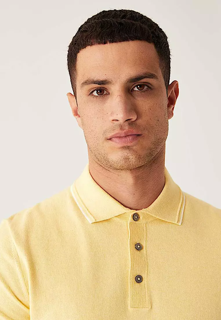 Cotton Rich Short Sleeve Knitted Polo Shirt