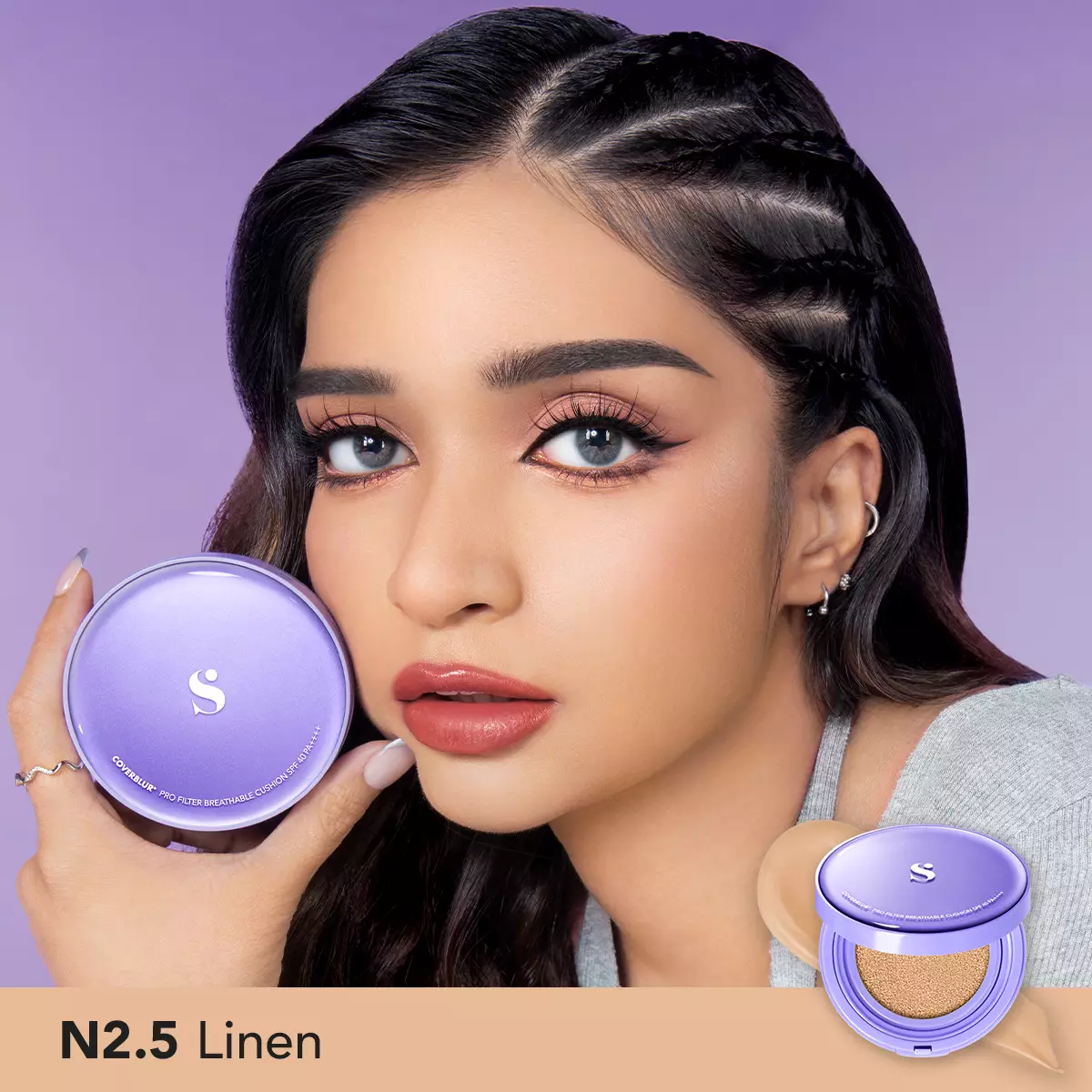 SOMETHINC Copy Paste COVERBLUR Powder Foundation -  N2.5 Linen