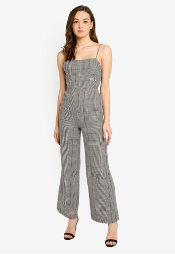 Shop Forever 21 Glen Plaid Wide Leg Jumpsuit Online On Zalora Philippines