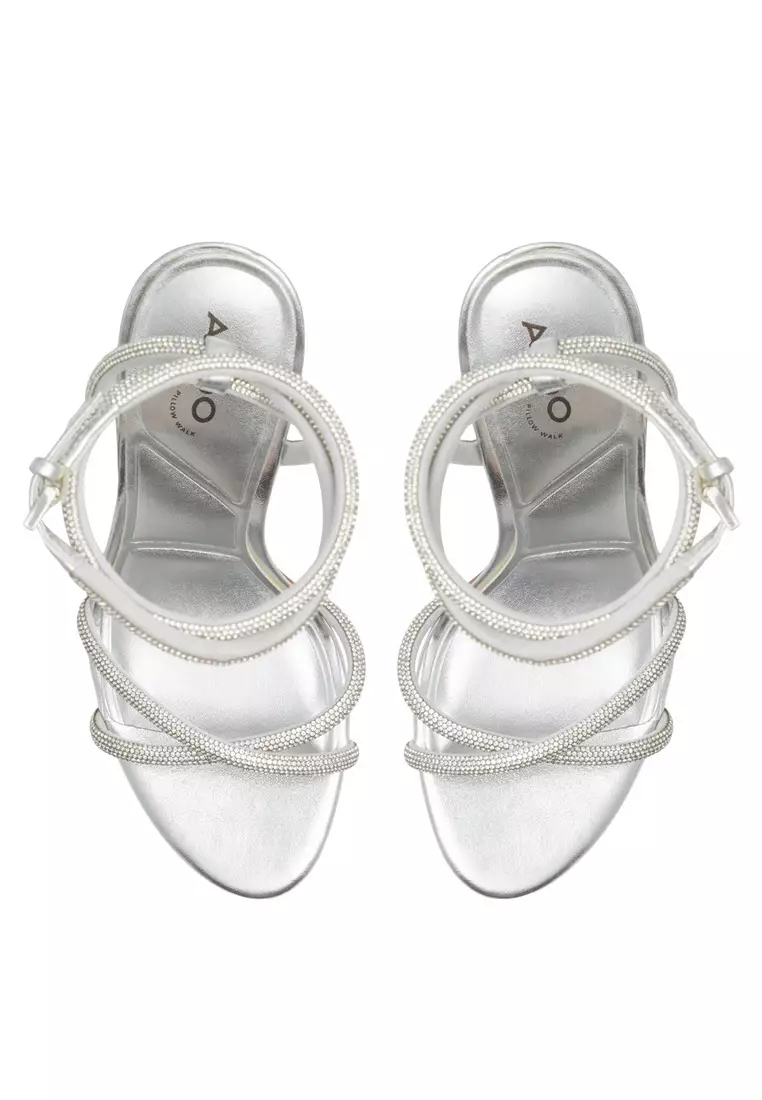 Manaelden Embellished Ankle Strap Heels