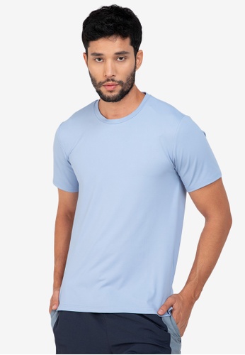 ZALORA ACTIVE blue Dri-Fit Yoga T-Shirt AEFD6AA20B3A45GS_1