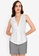 ZALORA WORK white Front Knotted Blouse 2DBA8AA437C57EGS_1