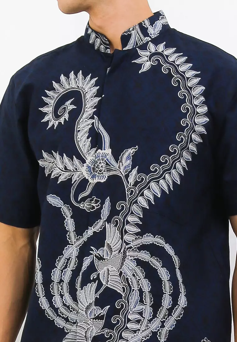 Jaxson Shirt Koko Batik Katun Lengan Pendek