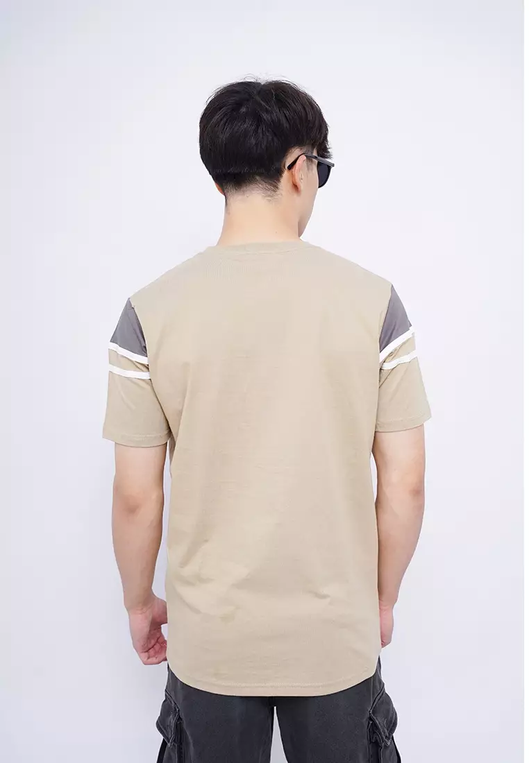 Ryusei Kaos Pria Nishioji CMB Light Brown