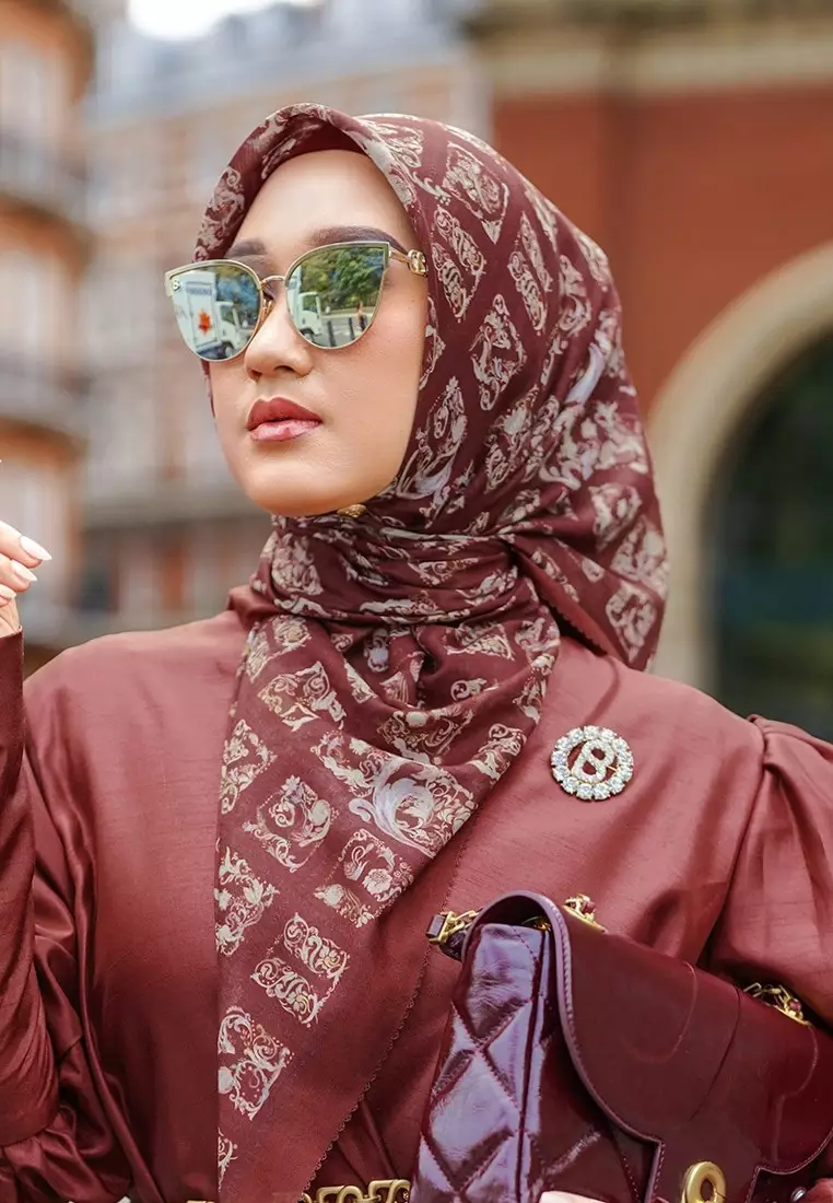 Buy Buttonscarves Autograph Satin Square Stunner Online