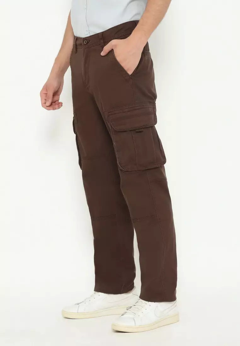 RBJ Celana Cargo Panjang Regular Fit Cotton Premium Pria