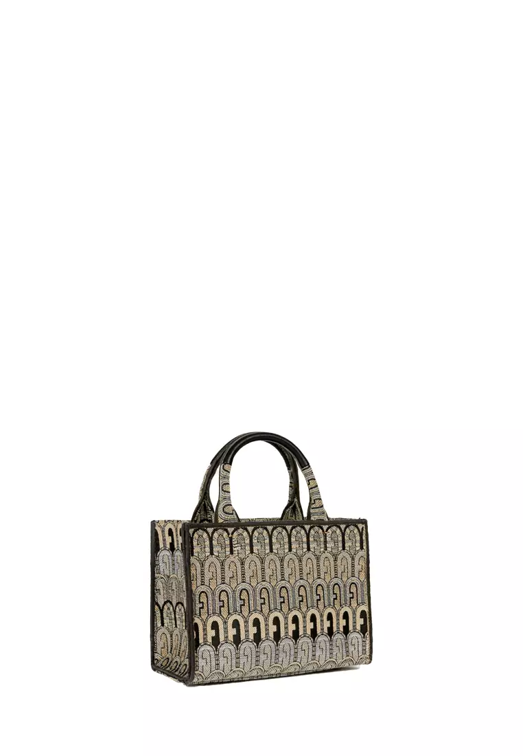 Furla Opportunity Logo Small Printed Canvas Tote Bag