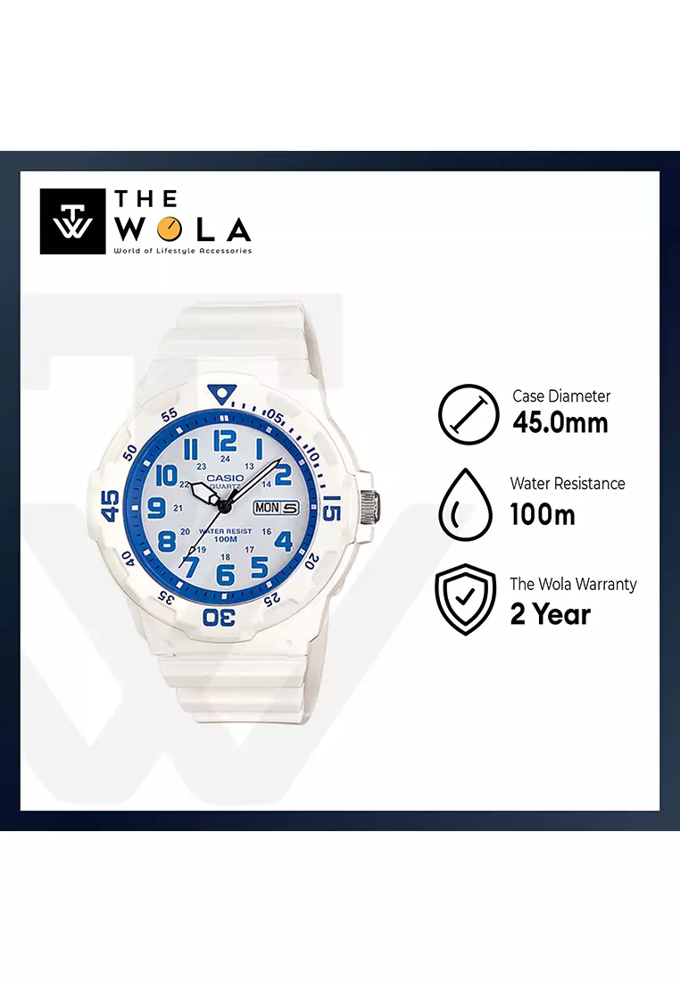 Men's Analog Watch MRW-200HC-7B2V White Resin Band Casual Watch