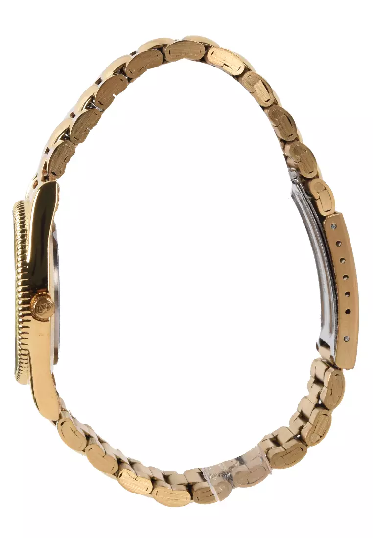 Mirage - Jam Tangan Pria - Gold - Stainless Steel Bracelet - 1579M-O