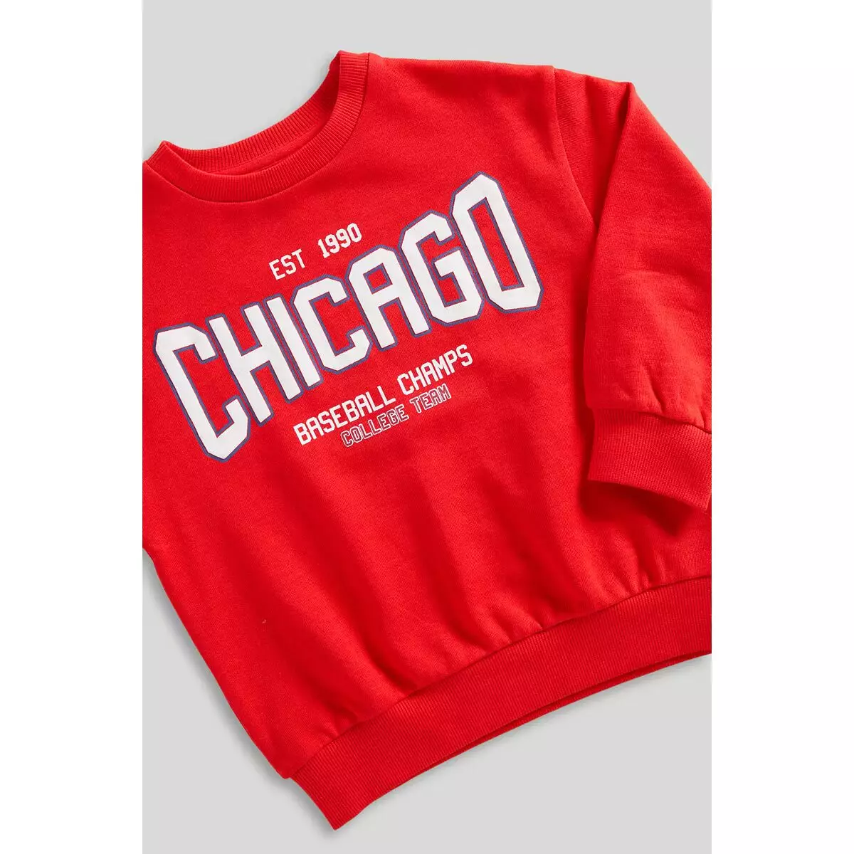 Mothercare Red Chicago Sweat Top - Sweater Anak Laki-laki (Merah)