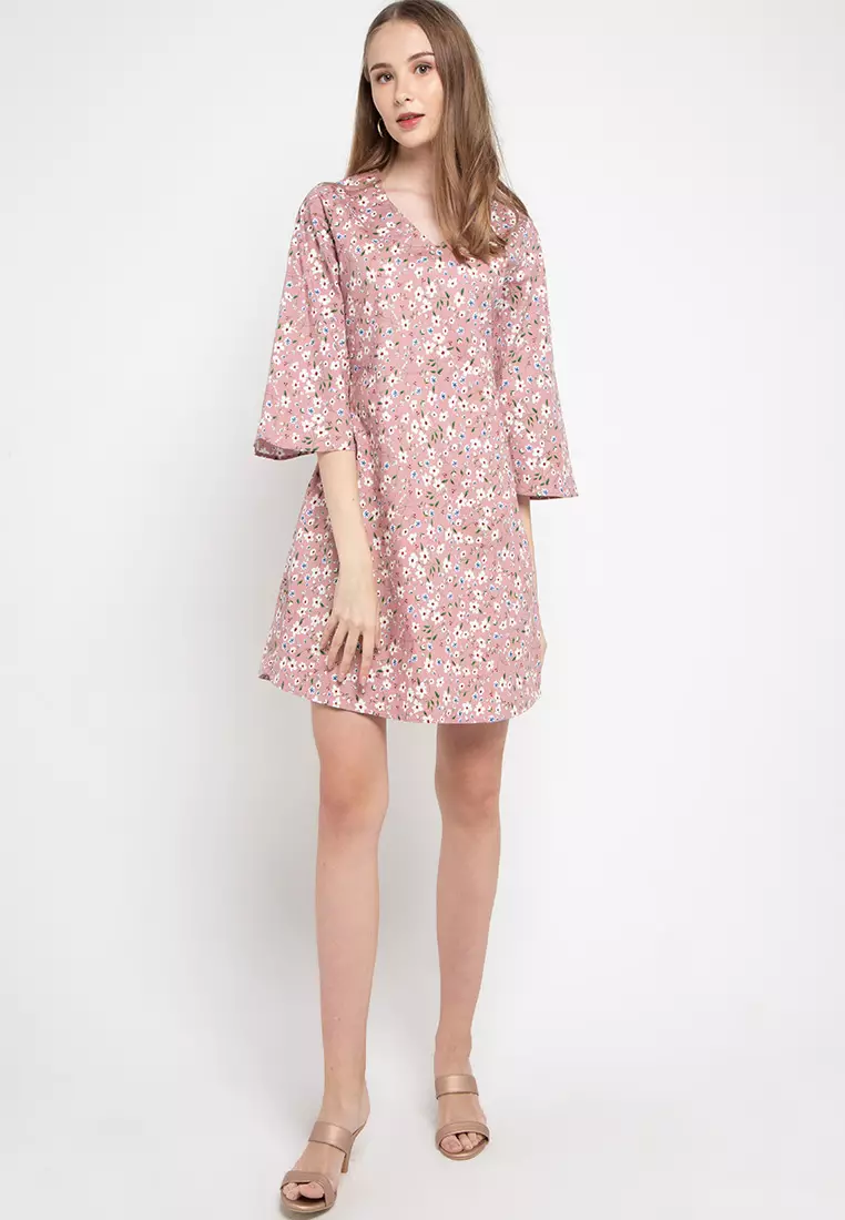 Ella Dress In Pink Print