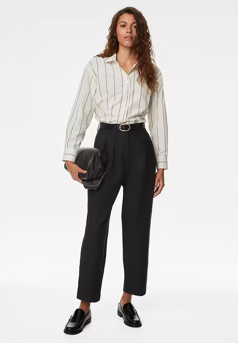 Jersey Tapered Ankle Grazer Trousers
