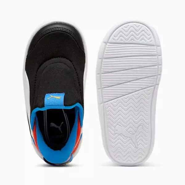 Puma Courtflex V3 Sliptech Inf - Sepatu Anak Laki-laki (Hitam)