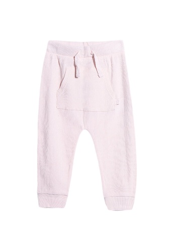 FOX Kids & Baby pink Front Pocket Drawstring Knit Pants 1811AKA7F37AC4GS_1