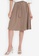 ZALORA BASICS brown D-Ring Buckle Pleated Skirt A16E2AAD71D0BCGS_1