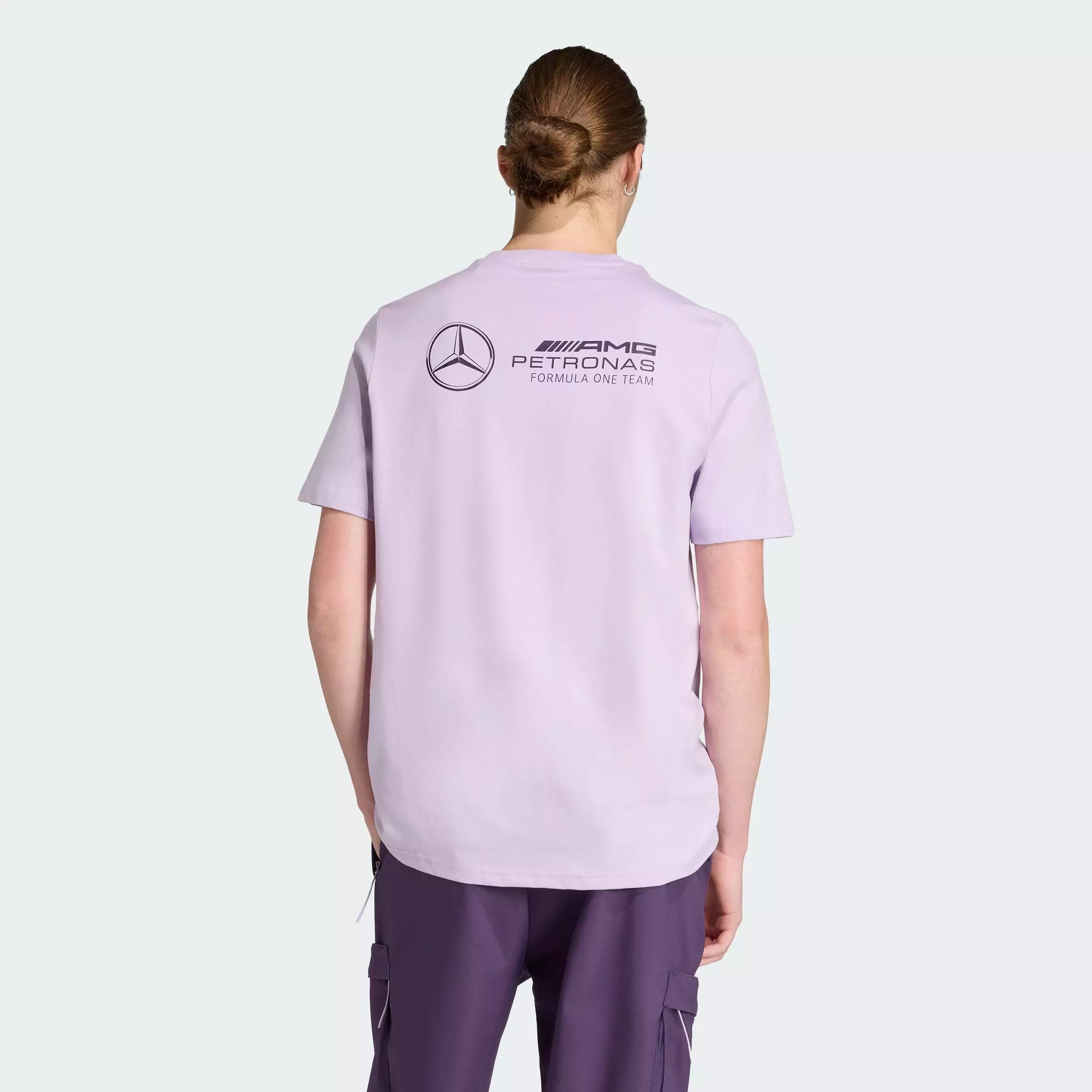 Motorsport Mercedes - AMG Petronas Formula One Team Premium Woven Graphic Tee Men Purple JX4275