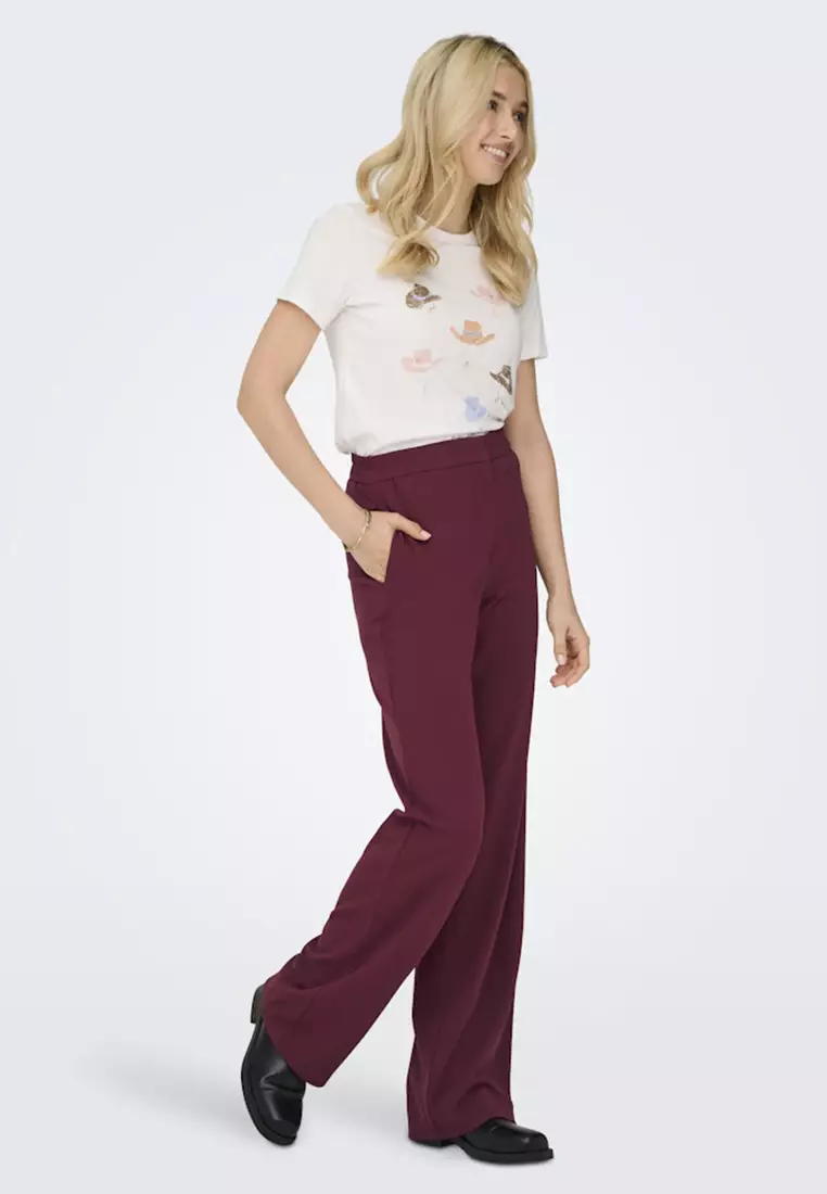 Winner High Waist Straight Trousers