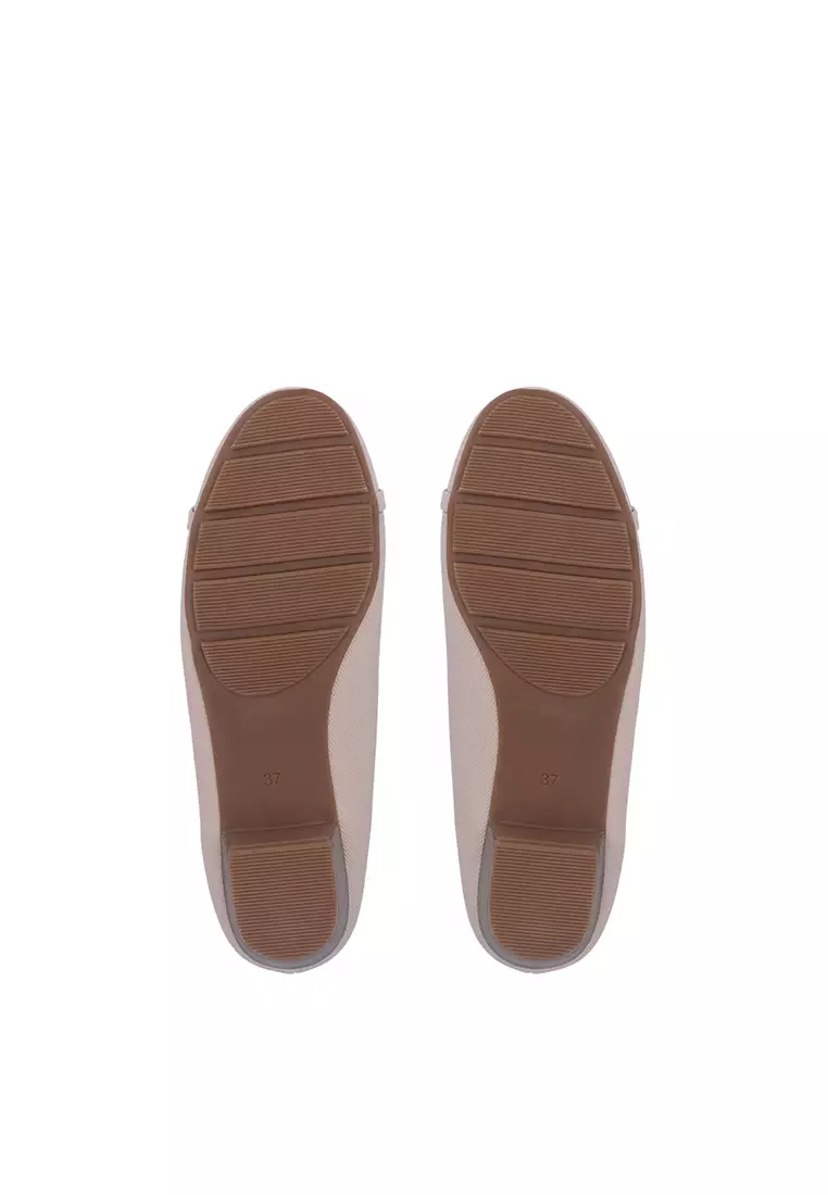 Beige  Amara Buckle Strap Pumps