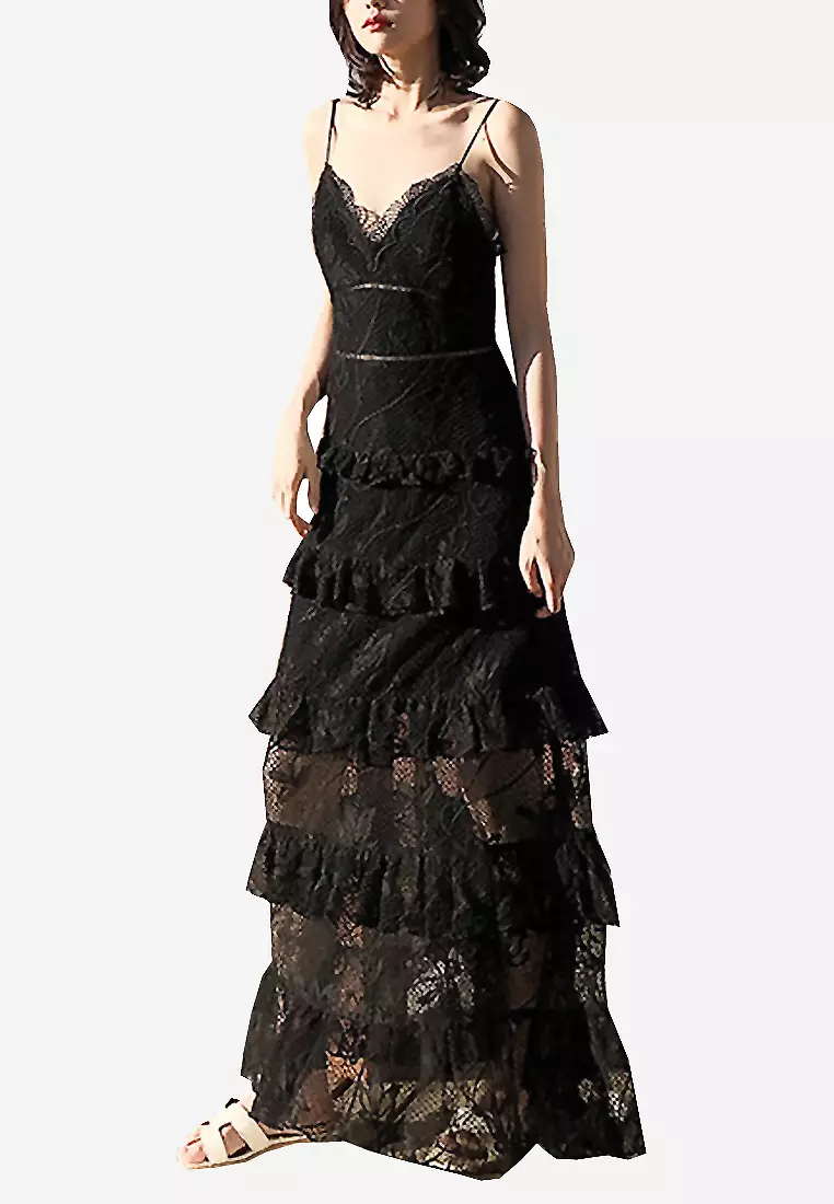 Nicholas Iris Lace Gown  Lace gown, Fancy dresses, Pretty dresses