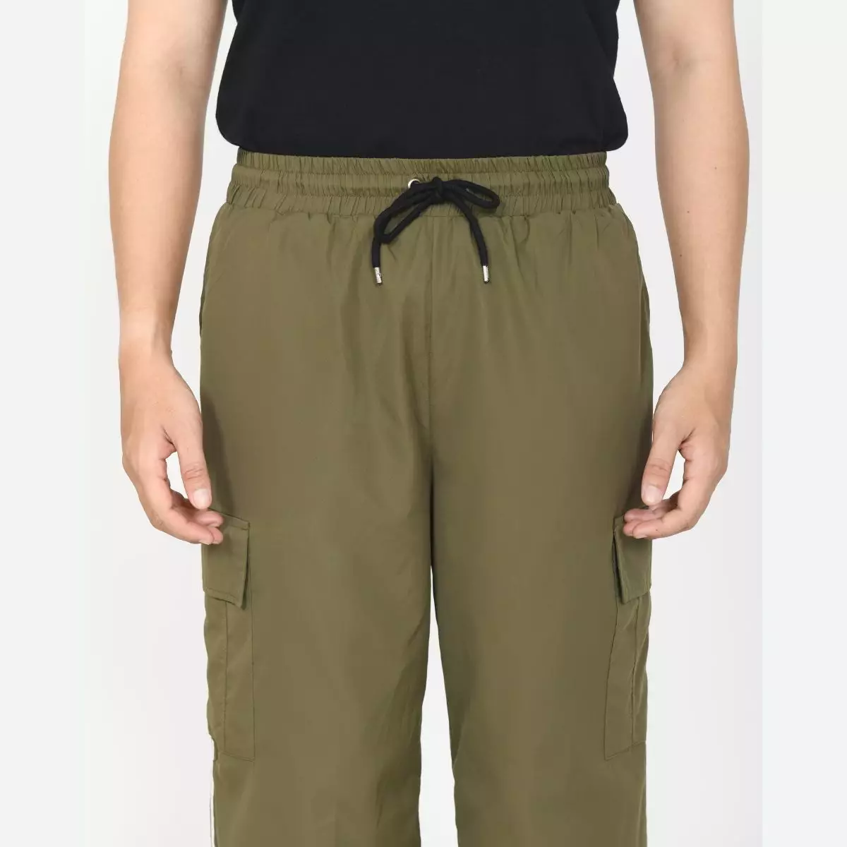 Rey Track Pants [ARMY] Celana Panjang Kargo Pria Size L-XL Nylon