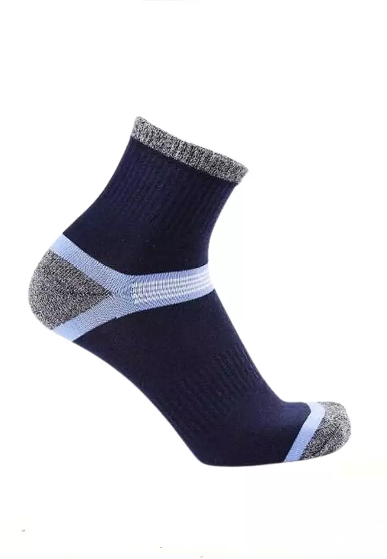 Caldwell Kaos Kaki Olahraga Pria Quick Drying Breathable Socks Size 39-45 Material Cotton ORIGINAL - Dark Blue