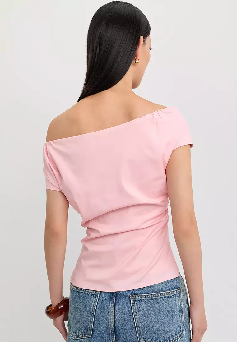 Off-Shoulder Ruched Top