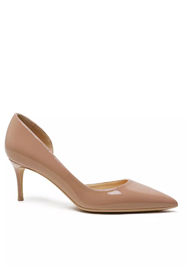 6CM Pointed Patent D'Orsay High Heel Shoes HZL164