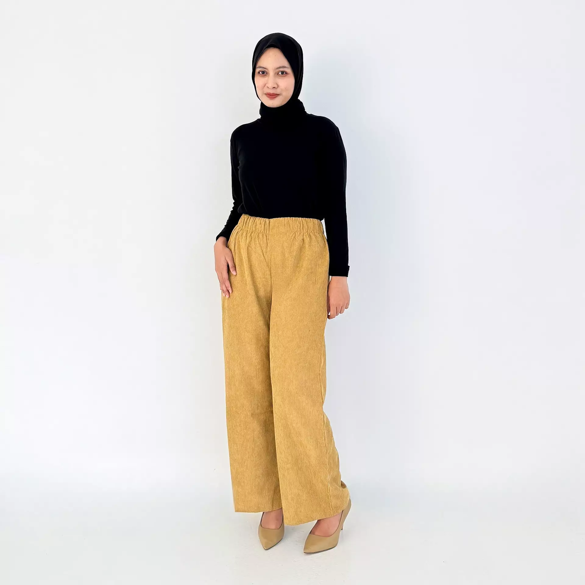 BUY 1 GET 1 FREE Denim Palazzo Kelly DARK BLUE + Kulot Korduroy COKLAT