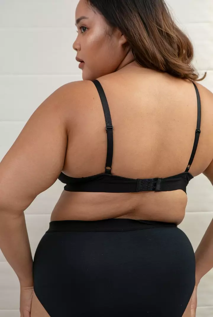 Celana Dalam Wanita Tencel Modal | SARE Underwear studio TARA Highwaist Brief Panty in Black