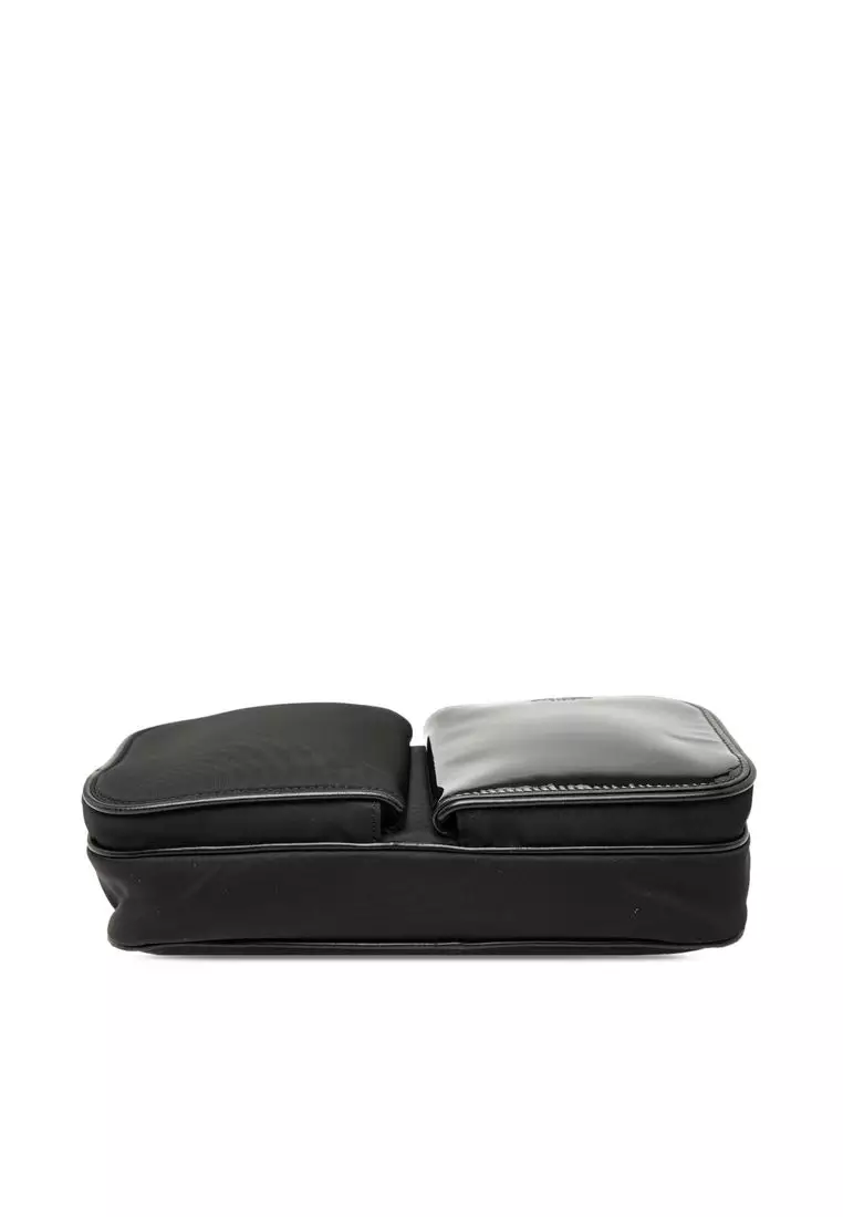 SAINT LAURENT Pre-Loved Saint Laurent Nylon And Patent Crossbody