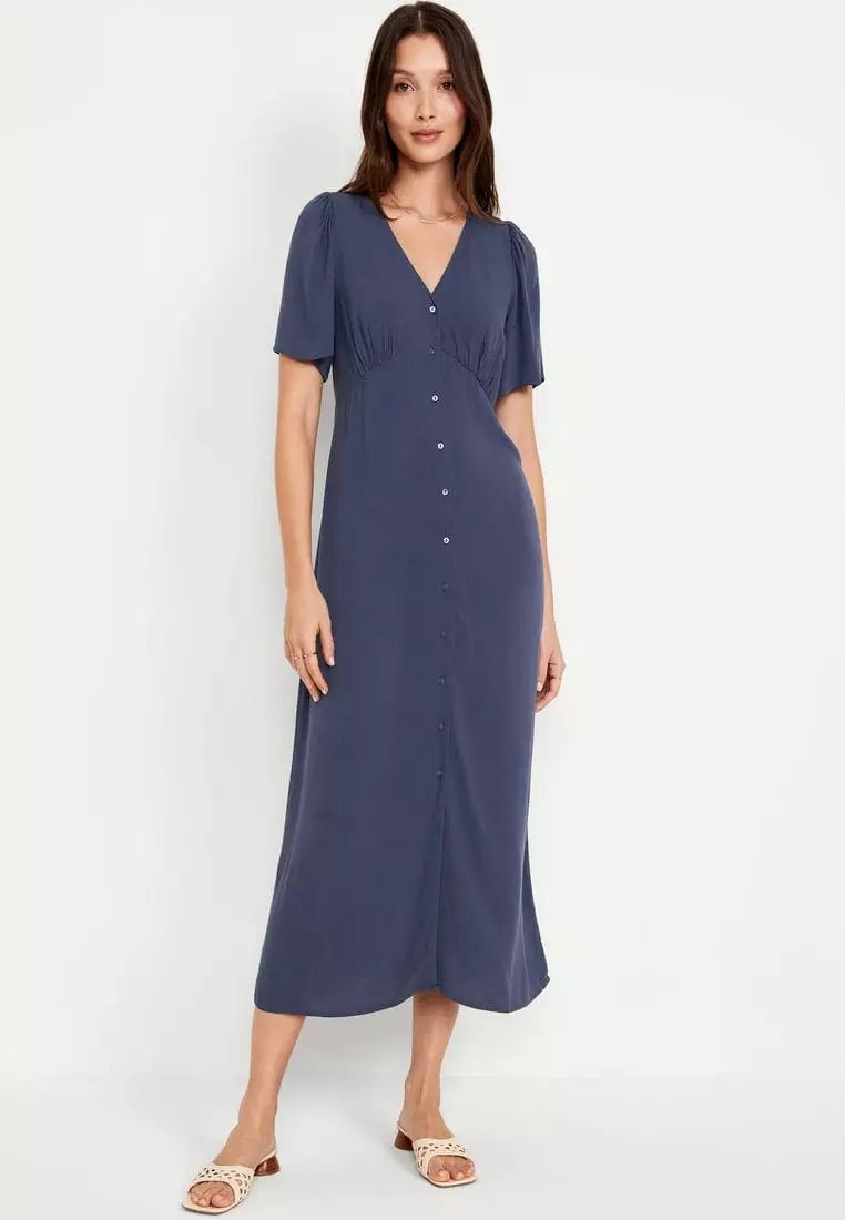 sunset dresses for women Into The Pink Ombre Midi Dress – Shop the Mint chic formal dress White Linen Dress Alice Size:XL/XXL | fits size US 16-18 | One-shoulder inner | Preorder ships in ~2 weeks Bust 30”