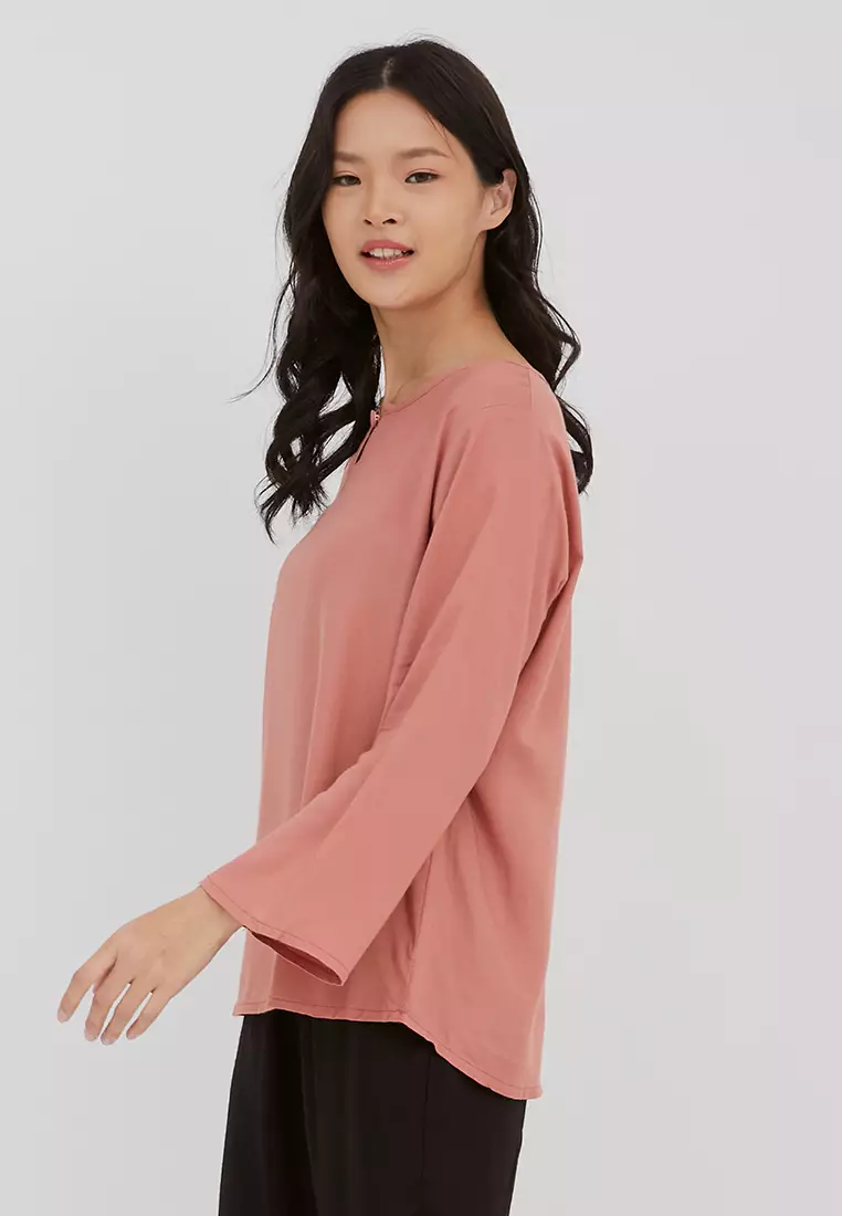 Yura Peach Blouse