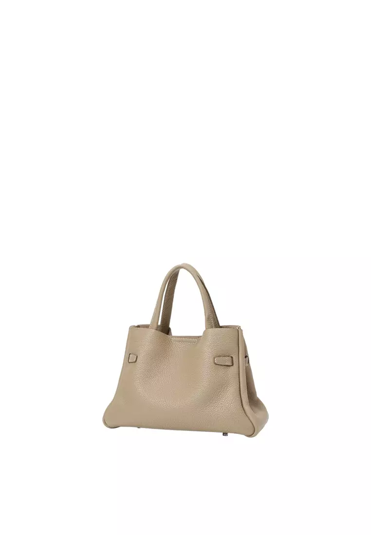 SAOIRSE Belt Soft Structural Shoulder Tote Mini - Milkshake Latte