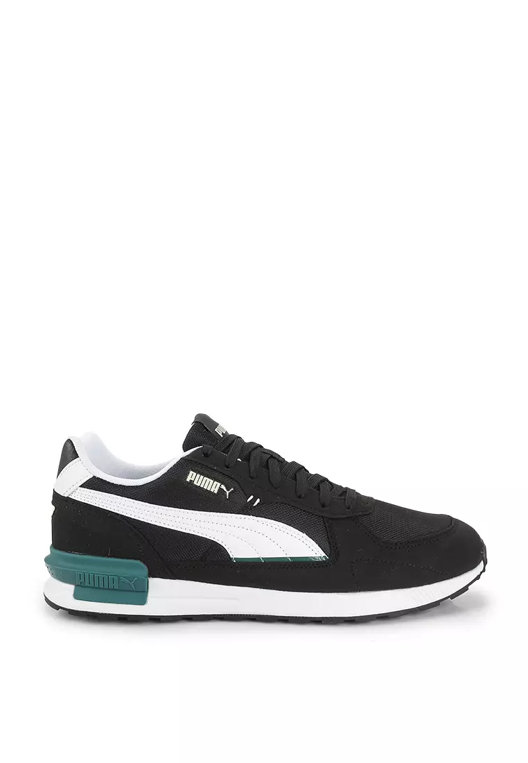 White and sale black puma trainers