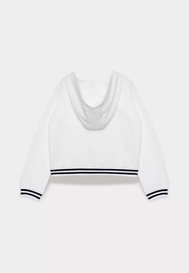 Laced Striped Hoodie