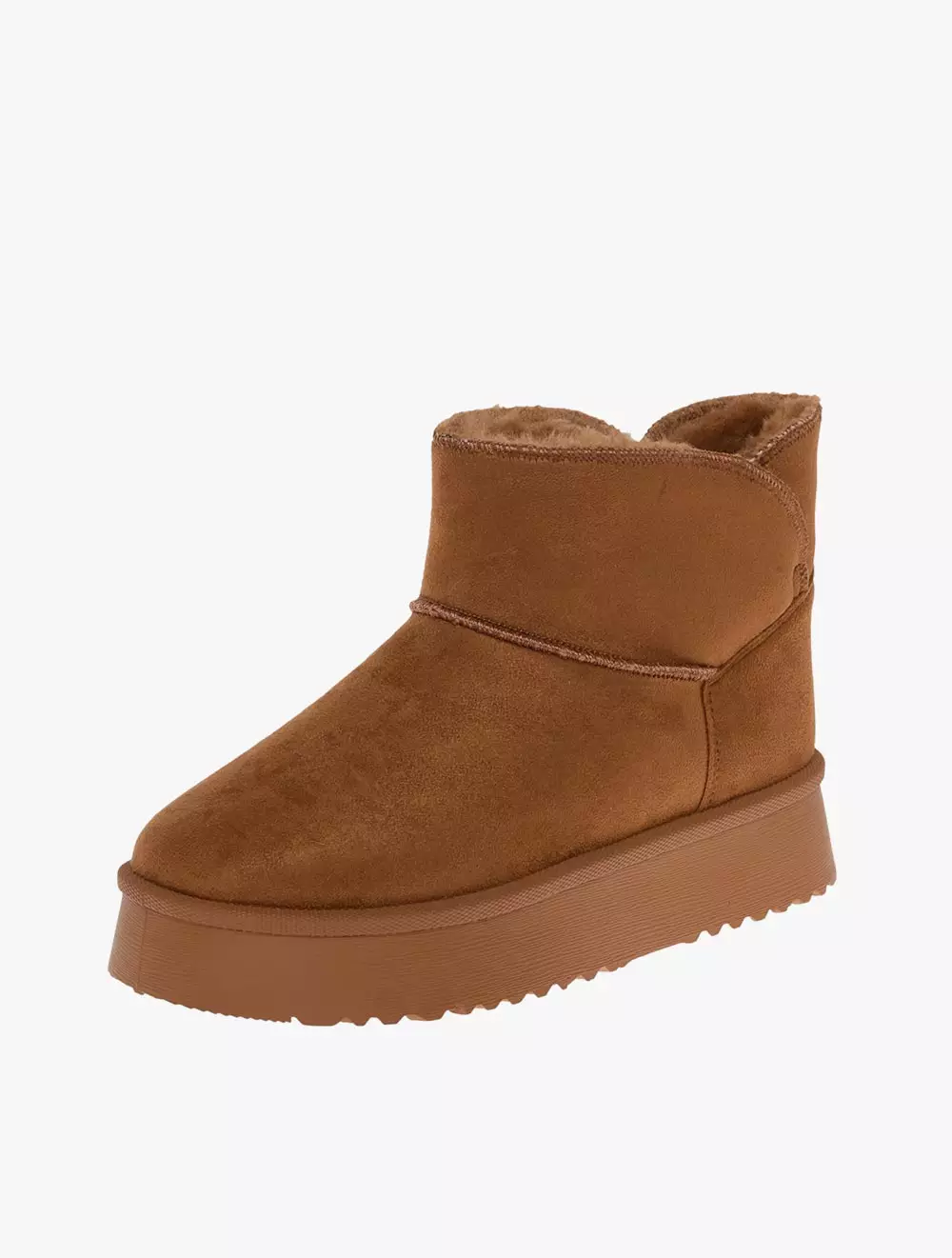 Payless State Street Women Sami Platform Boots - Cognac