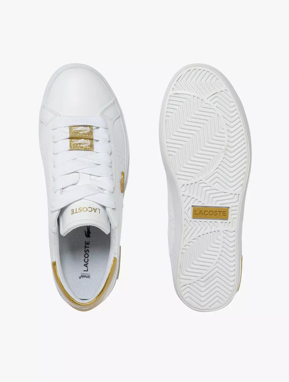 women's lacoste powercourt leather trainers