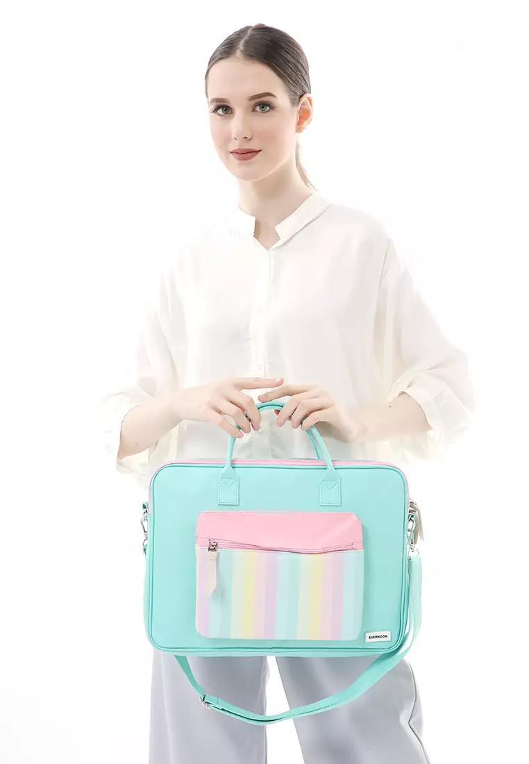 Keysia Tas Laptop Selempang Front Pocket Desain Simple - Tosca Rbw