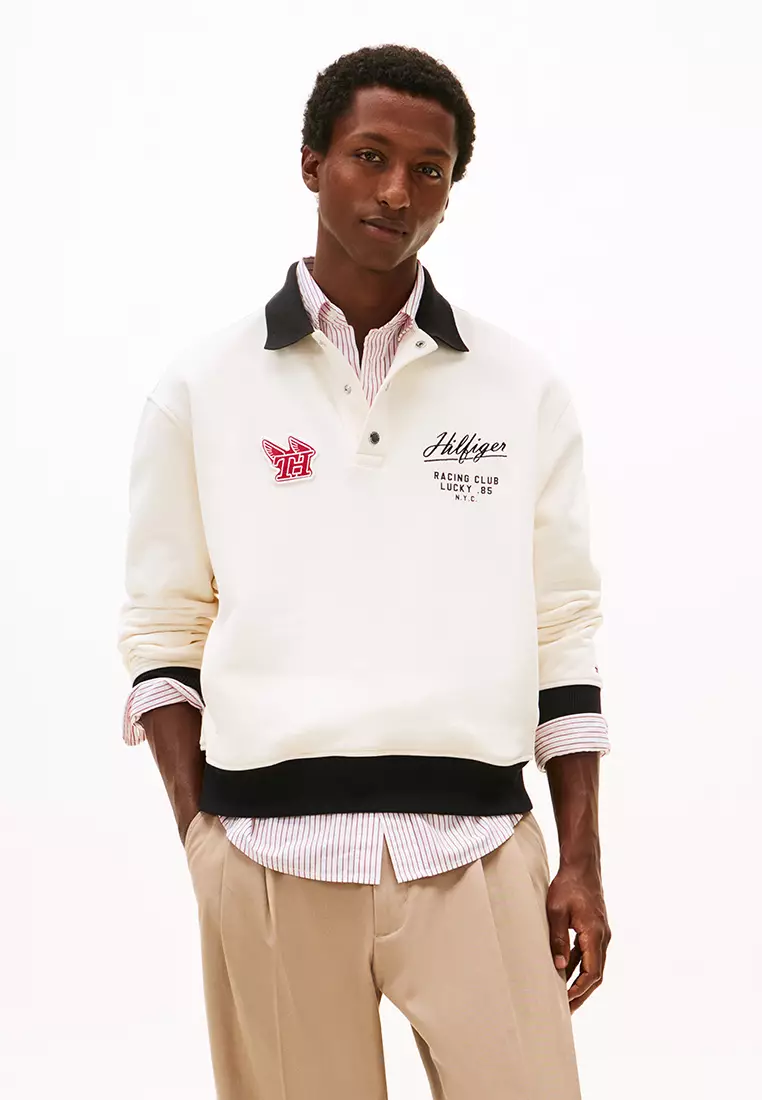 現代休閒運動風恤衫領衛衣 - TH Mainline