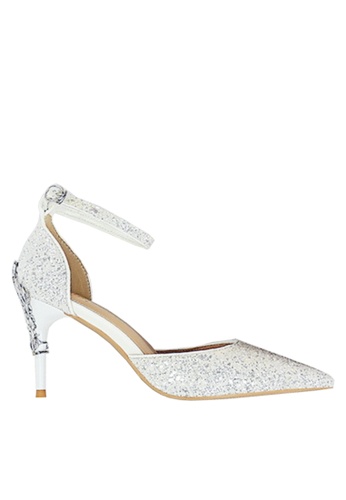 Twenty Eight Shoes white VANSA D'orsay Sequins Evening and Bridal Shoes VSW-P283A5 0D5CBSH0598847GS_1