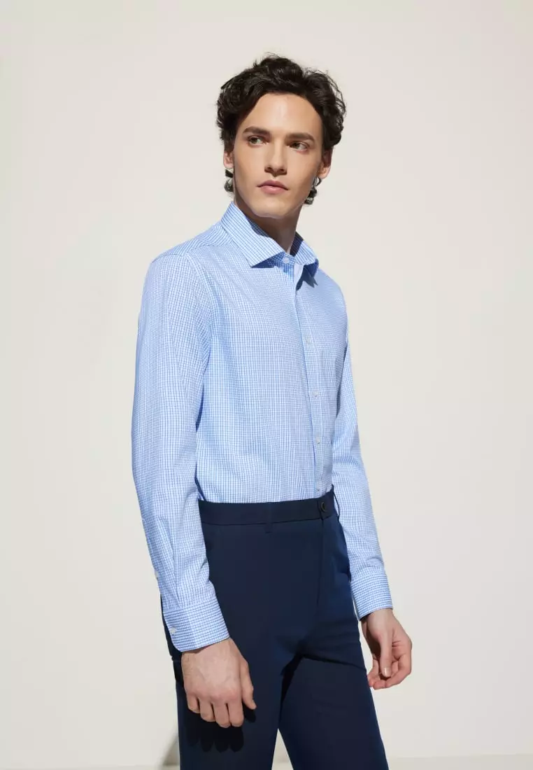 G2000 Non-Iron Silky Touch Smart Fit Check Shirt