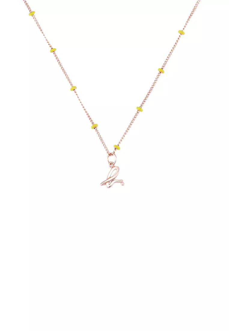 Gold color discount chain necklace